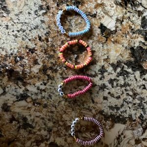 Handmade Clay Bead Bracelets